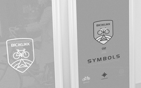 Biciklikk logó koncepció